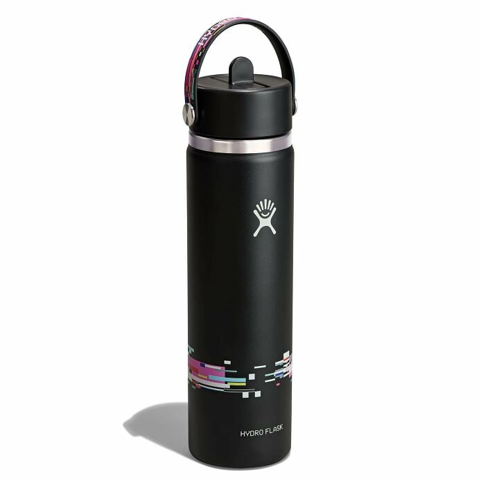 glitch-collection-24-oz-bottle-with-flex-straw-cap-y5 le26-w24-1007-24-oz-wide-flex-straw-cap-glitch-black-angled.jpg